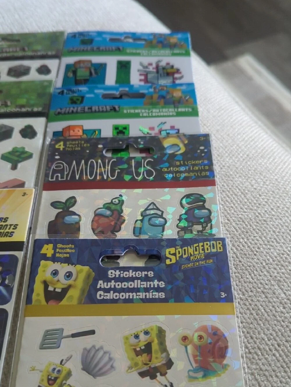 Holographic SpongeBob & Character Sticker Pack - Yellow Accents